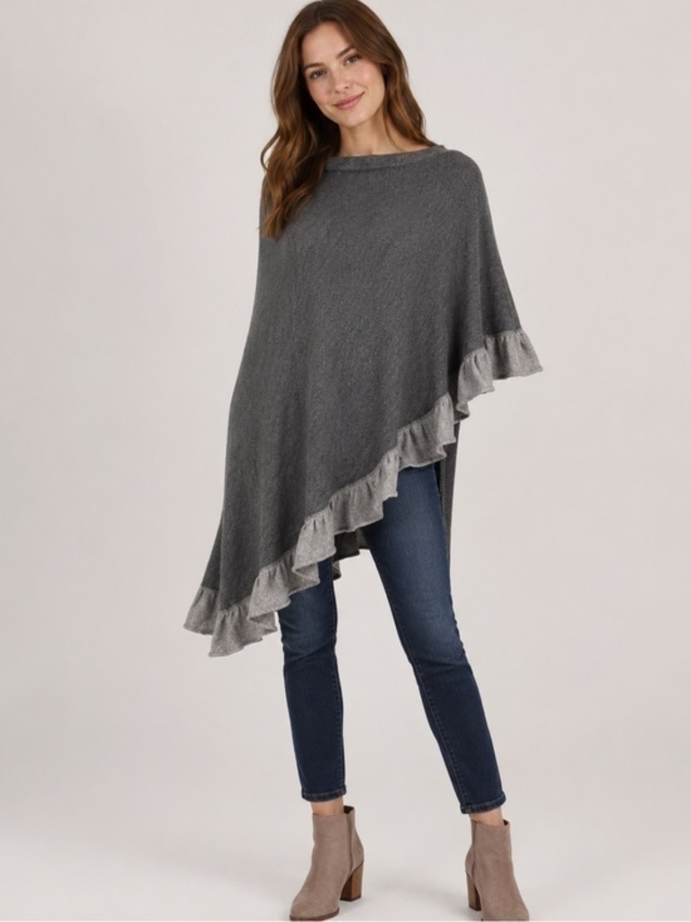 Naroi & Tagliaferri wool and Alpaca knit poncho